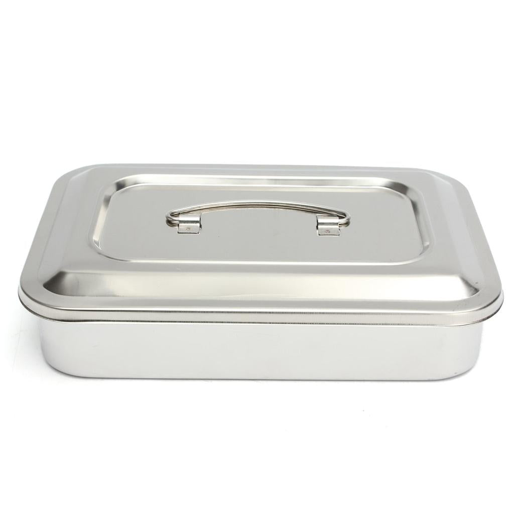 Stainless Steel Dental Instrument Tray with Lid by HitMyNeed