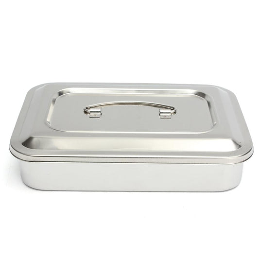 Stainless Steel Dental Instrument Tray with Lid by HitMyNeed