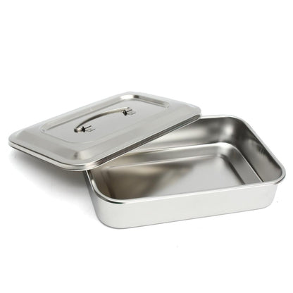 Stainless Steel Dental Instrument Tray with Lid by HitMyNeed