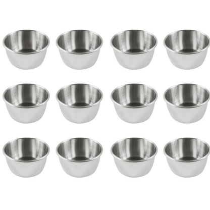 Stainless Steel Dipping Sauce Cups Set (12pcs) by HitMyNeed