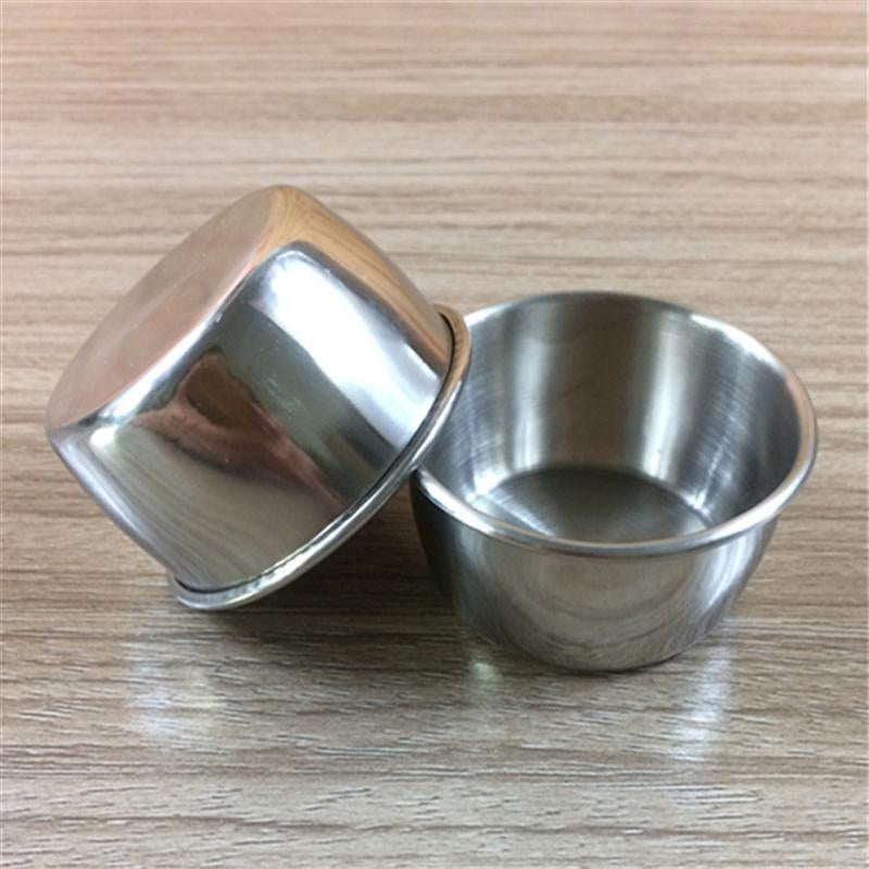 Stainless Steel Dipping Sauce Cups Set (12pcs) by HitMyNeed
