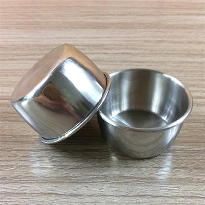 Stainless Steel Dipping Sauce Cups Set (12pcs) by HitMyNeed