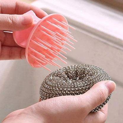 Stainless Steel Dish Brush with Long or Short Handle by HitMyNeed
