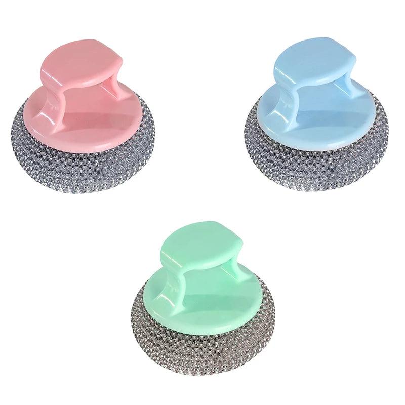 Stainless Steel Dish Brush with Long or Short Handle by HitMyNeed