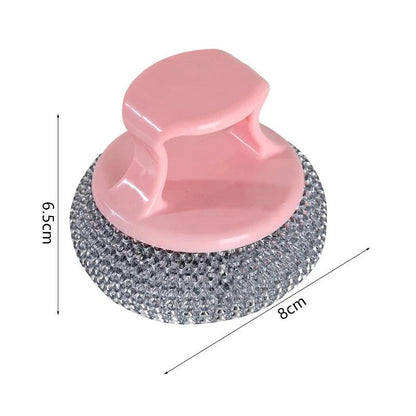 Stainless Steel Dish Brush with Long or Short Handle a-01 by HitMyNeed
