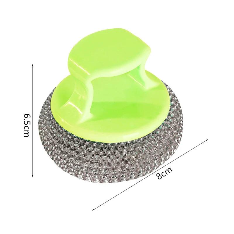 Stainless Steel Dish Brush with Long or Short Handle a-03 by HitMyNeed