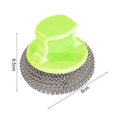 Stainless Steel Dish Brush with Long or Short Handle a-03 by HitMyNeed