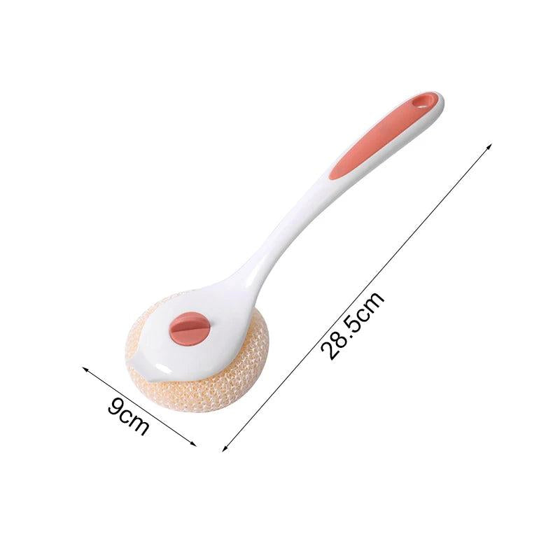 Stainless Steel Dish Brush with Long or Short Handle b-02 by HitMyNeed