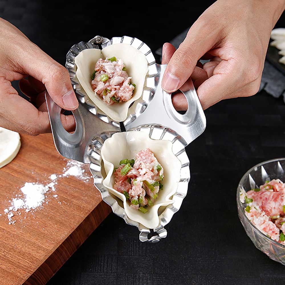 Stainless Steel Double Dumpling Press Mold by HitMyNeed