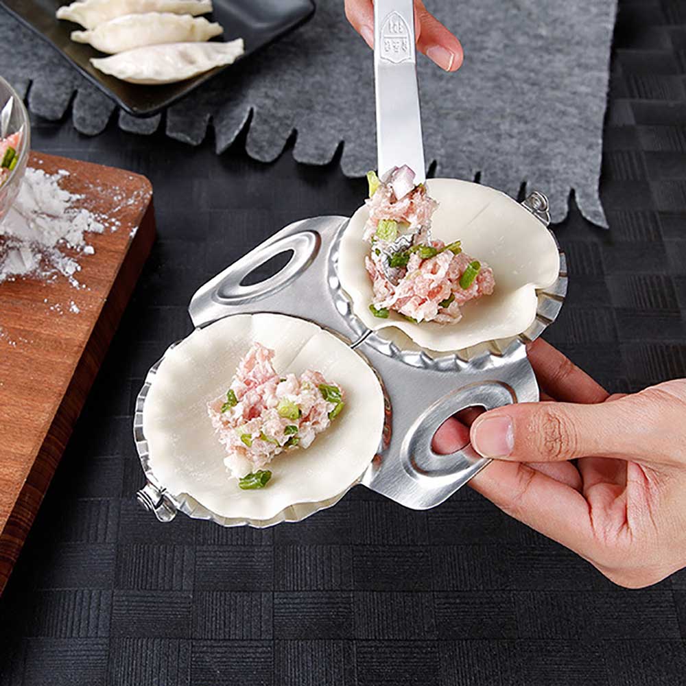 Stainless Steel Double Dumpling Press Mold by HitMyNeed