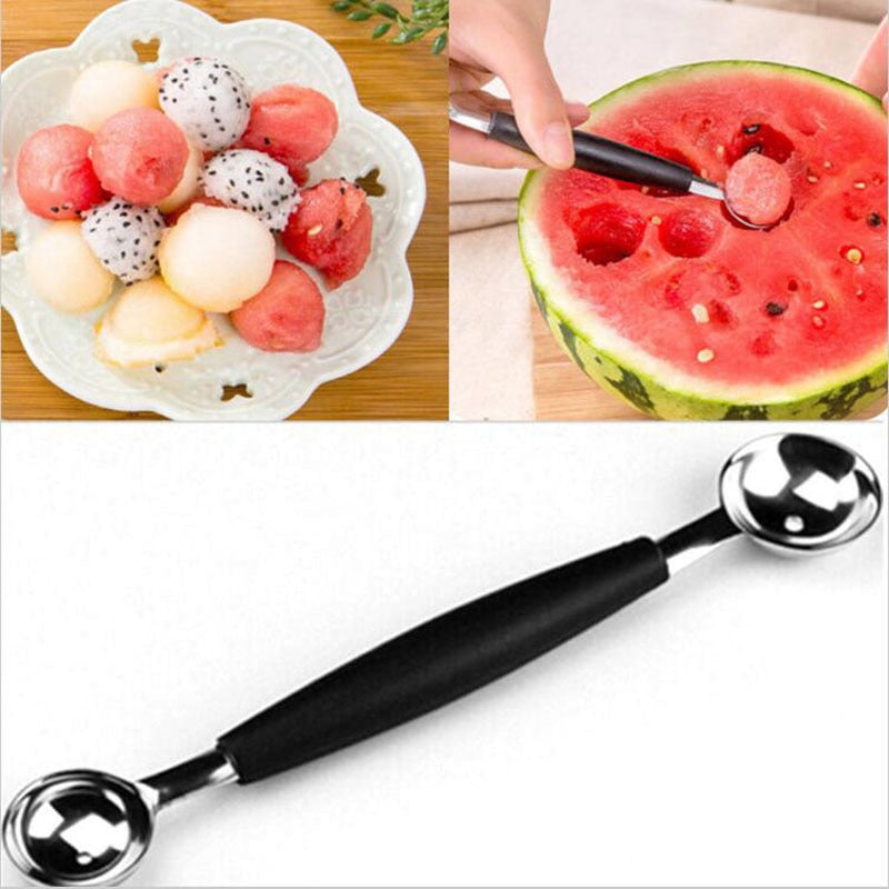 Stainless Steel Double-Ended Melon Ball Scoop Spoon by HitMyNeed