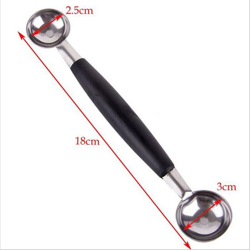 Stainless Steel Double-Ended Melon Ball Scoop Spoon by HitMyNeed