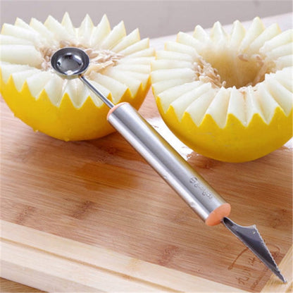 Stainless Steel Double-Ended Melon Scooper Tool by HitMyNeed
