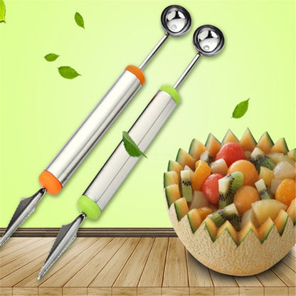 Stainless Steel Double-Ended Melon Scooper Tool by HitMyNeed