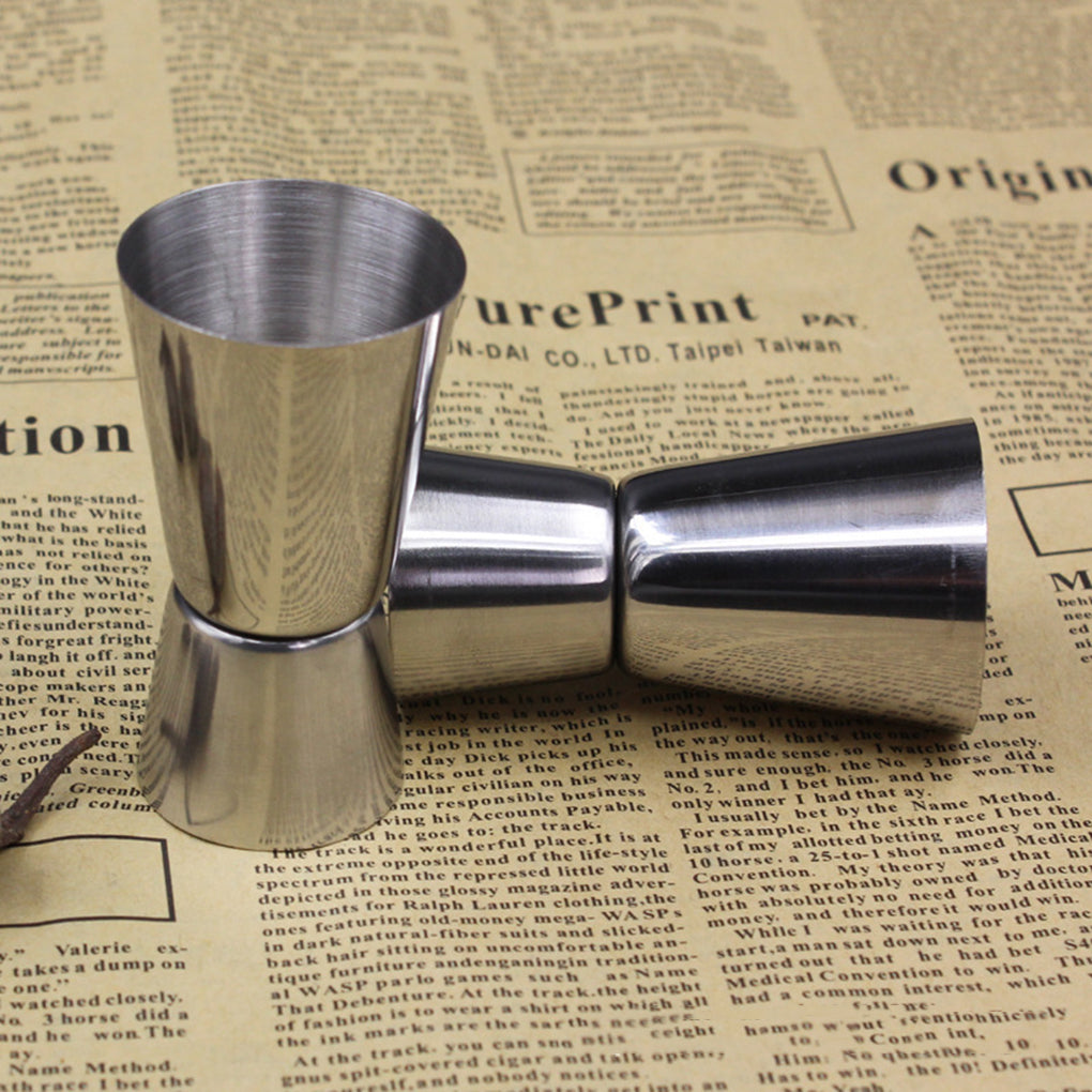 Stainless Steel Double-Sided Cocktail Jigger 25/50ml by HitMyNeed