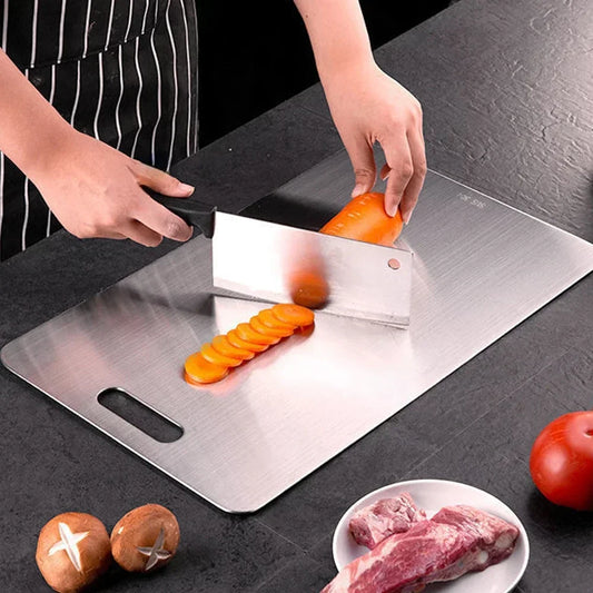 Stainless Steel Double-Sided Cutting & Kneading Board 25x15cm by HitMyNeed