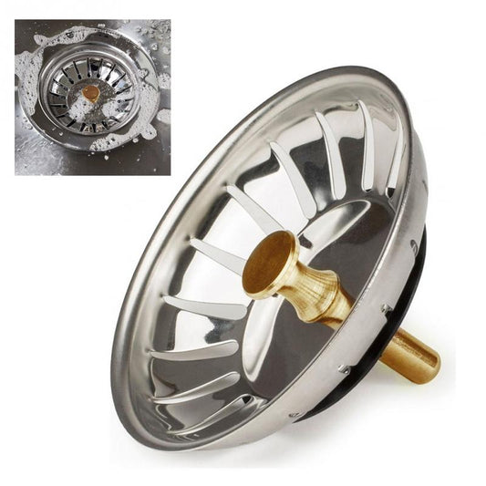 Stainless Steel Drain Filter Sink Strainer with Handle by HitMyNeed