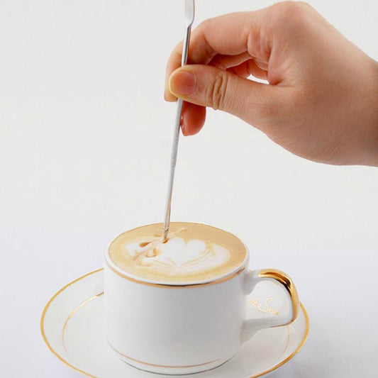 Stainless Steel Dual-Tip Latte Art Pen by HitMyNeed
