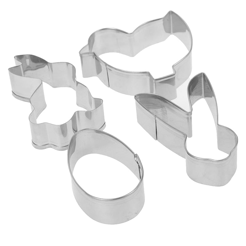 Stainless Steel Easter Cookie Cutter Set (4pcs) by HitMyNeed
