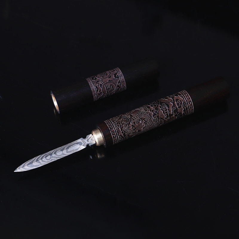 Stainless Steel Ebony Puer Tea Needle & Knife by HitMyNeed