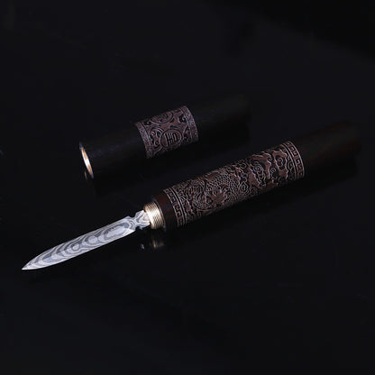 Stainless Steel Ebony Puer Tea Needle & Knife black by HitMyNeed