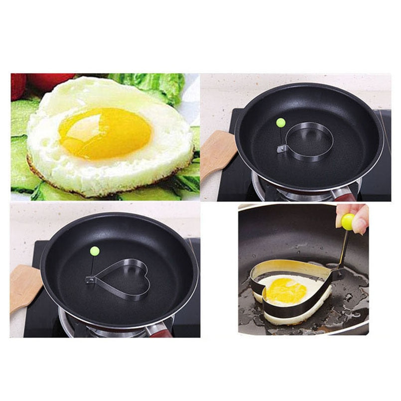 Stainless Steel Egg and Pancake Mold Set by HitMyNeed