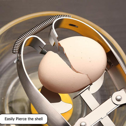 Stainless Steel Egg Breaker Tool by HitMyNeed