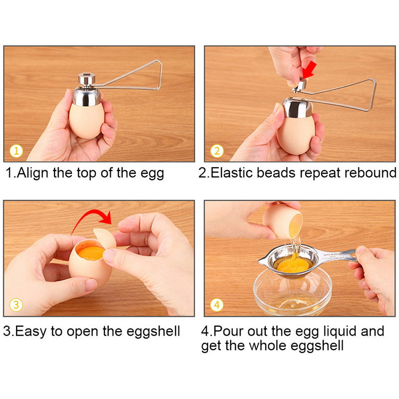 Stainless Steel Egg Cracker Shell Cutter Tool by HitMyNeed