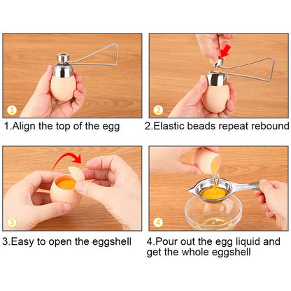 Stainless Steel Egg Cracker Shell Cutter Tool by HitMyNeed