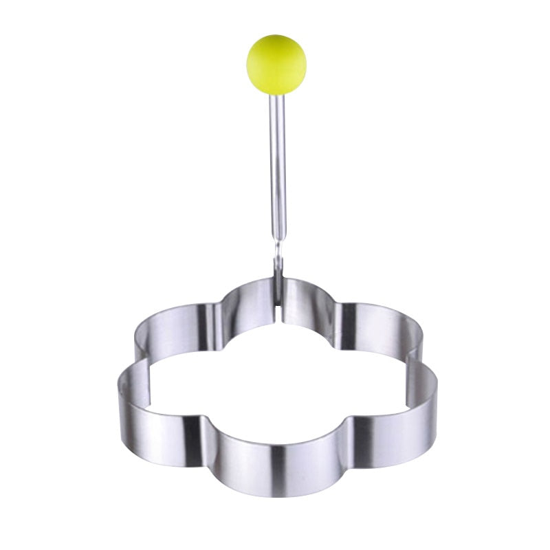 Stainless Steel Egg Rings Cooking Mold Set, 4 Shapes by HitMyNeed