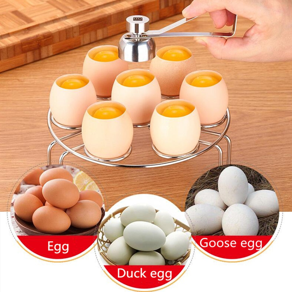 Stainless Steel Egg Topper Cutter Shell Opener by HitMyNeed