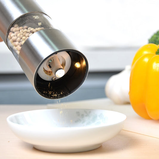 Stainless Steel Electric Pepper and Spice Grinder by HitMyNeed