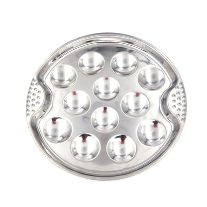Stainless Steel Escargot Plate with 12 Holes by HitMyNeed