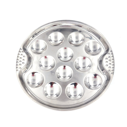 Stainless Steel Escargot Plate with 12 Holes by HitMyNeed