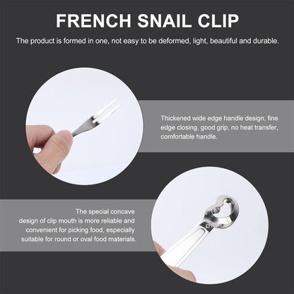 Stainless Steel Escargot Tongs and Fork Set by HitMyNeed