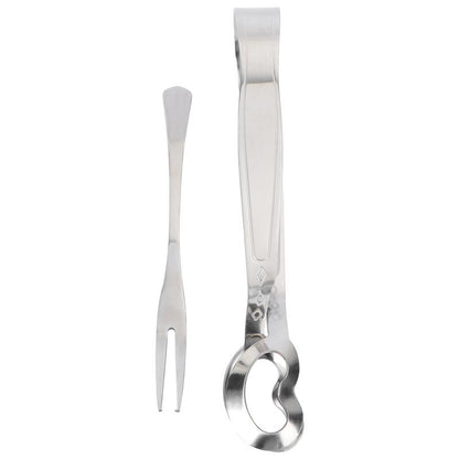Stainless Steel Escargot Tongs and Fork Set by HitMyNeed