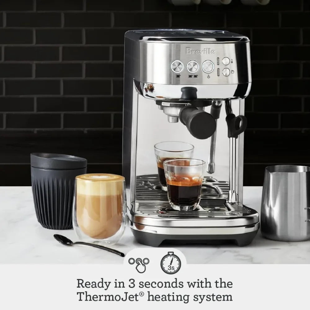 Stainless Steel Espresso Machine with Frothing Wand by HitMyNeed