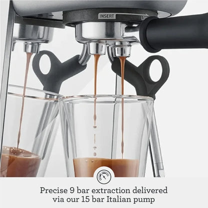 Stainless Steel Espresso Machine with Frothing Wand by HitMyNeed