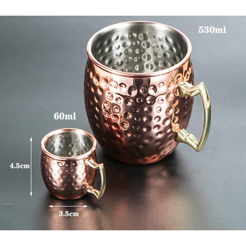 Stainless Steel Espresso Mugs Set of 4 - 60ml by HitMyNeed