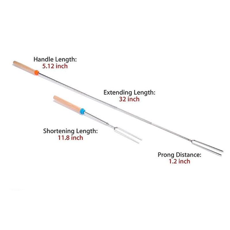 Stainless Steel Extendable Toasting Fork by HitMyNeed
