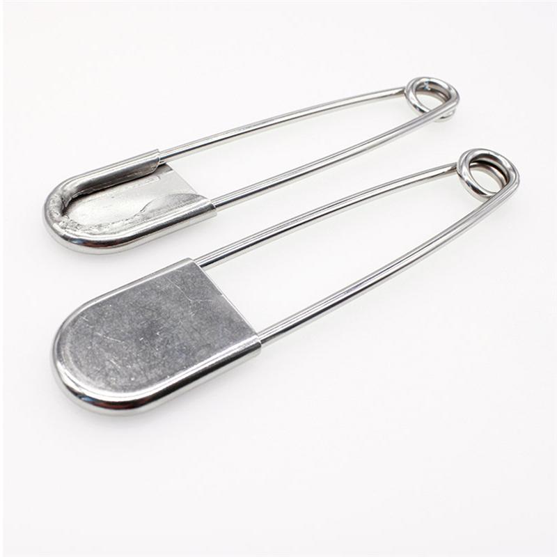 Stainless Steel Extra Large Safety Pins (7 Pack) by HitMyNeed