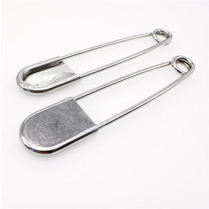 Stainless Steel Extra Large Safety Pins (7 Pack) by HitMyNeed