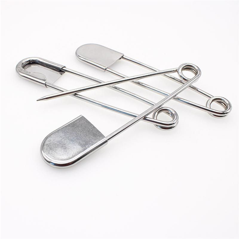 Stainless Steel Extra Large Safety Pins (7 Pack) by HitMyNeed