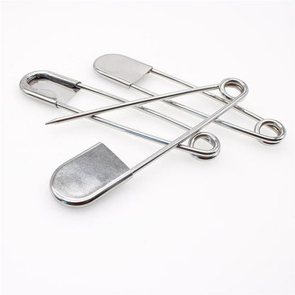 Stainless Steel Extra Large Safety Pins (7 Pack) by HitMyNeed