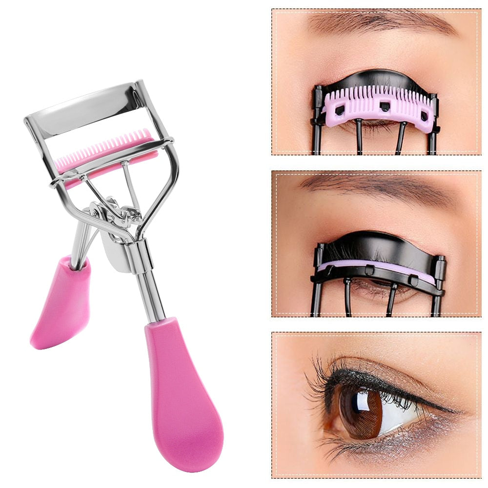 Stainless Steel Eyelash Curler with Comb by HitMyNeed