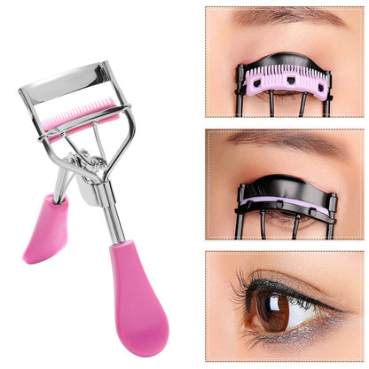 Stainless Steel Eyelash Curler with Comb by HitMyNeed