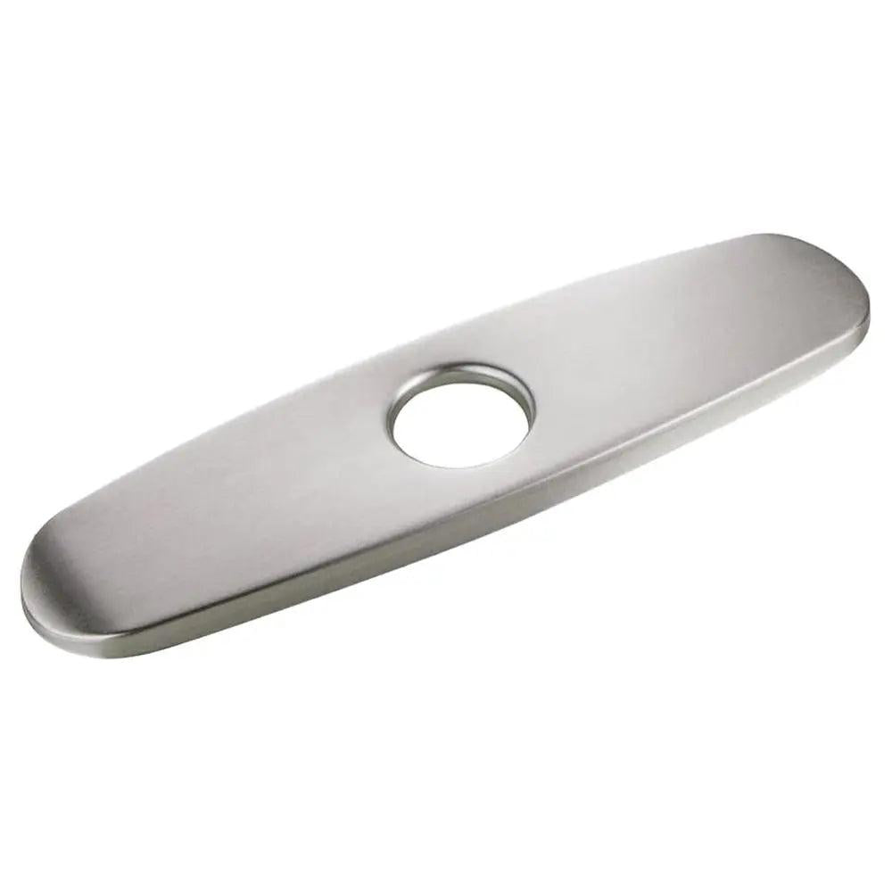 Stainless Steel Faucet Hole Cover Plate 10inchbrushed-nickel by HitMyNeed