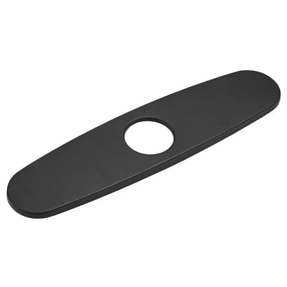 Stainless Steel Faucet Hole Cover Plate 10inchmatte-black by HitMyNeed