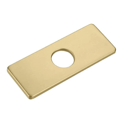 Stainless Steel Faucet Hole Cover Plate 6inch-brushed-gold by HitMyNeed