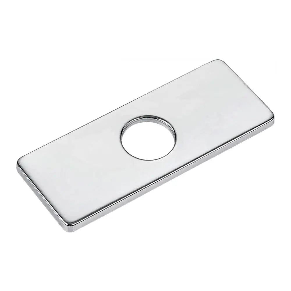 Stainless Steel Faucet Hole Cover Plate 6inch-chrome by HitMyNeed